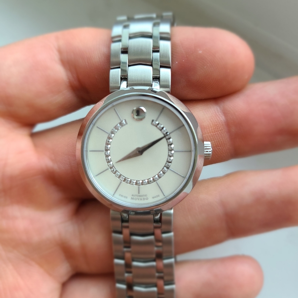 MOVADO l881 Automatic White 29 Diamonds watch